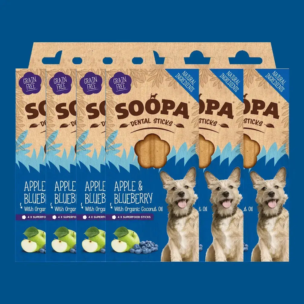 Soopa Apple & Blueberry Dog Dental Sticks