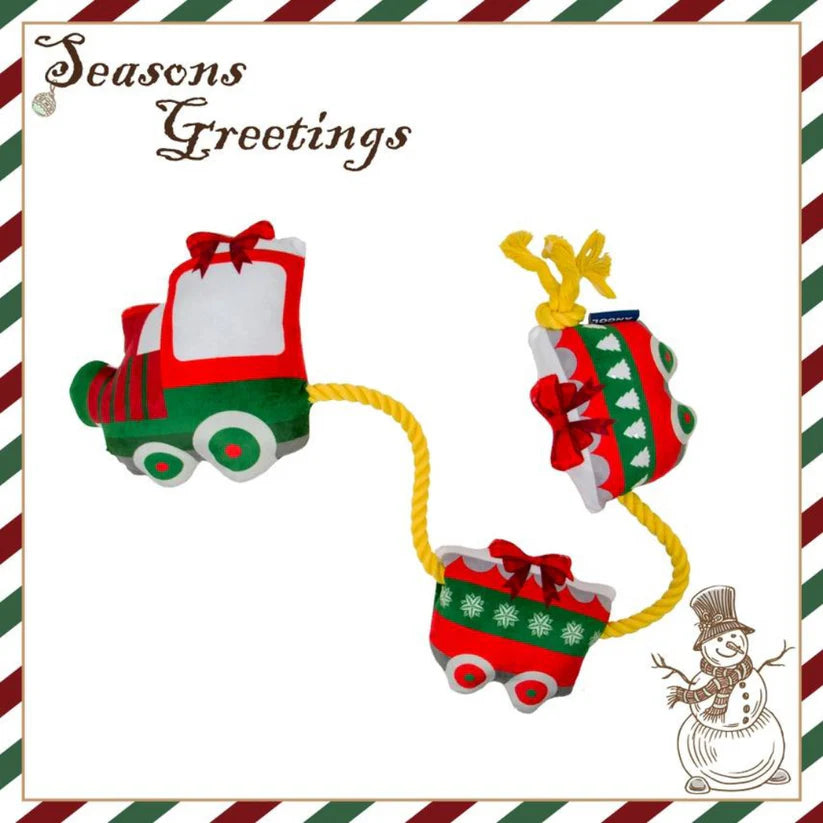 Ancol Ropey Train Christmas Dog Toy