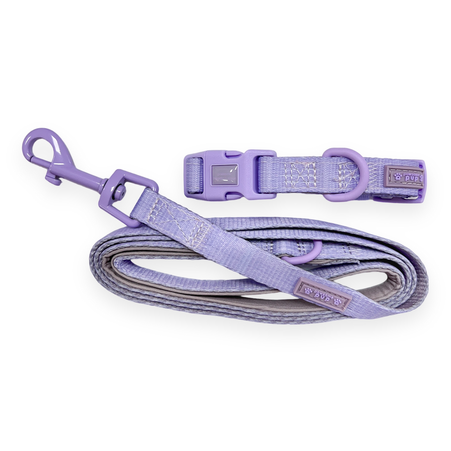 Pawsome Paws - Pawsome Pup Collar and Lead Set - Lilac