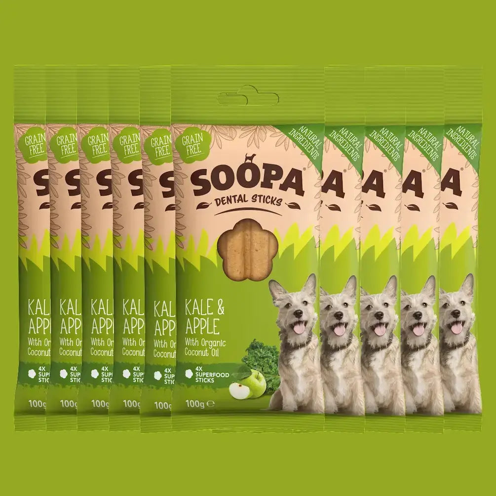 Soopa Kale & Apple Dog Dental Sticks