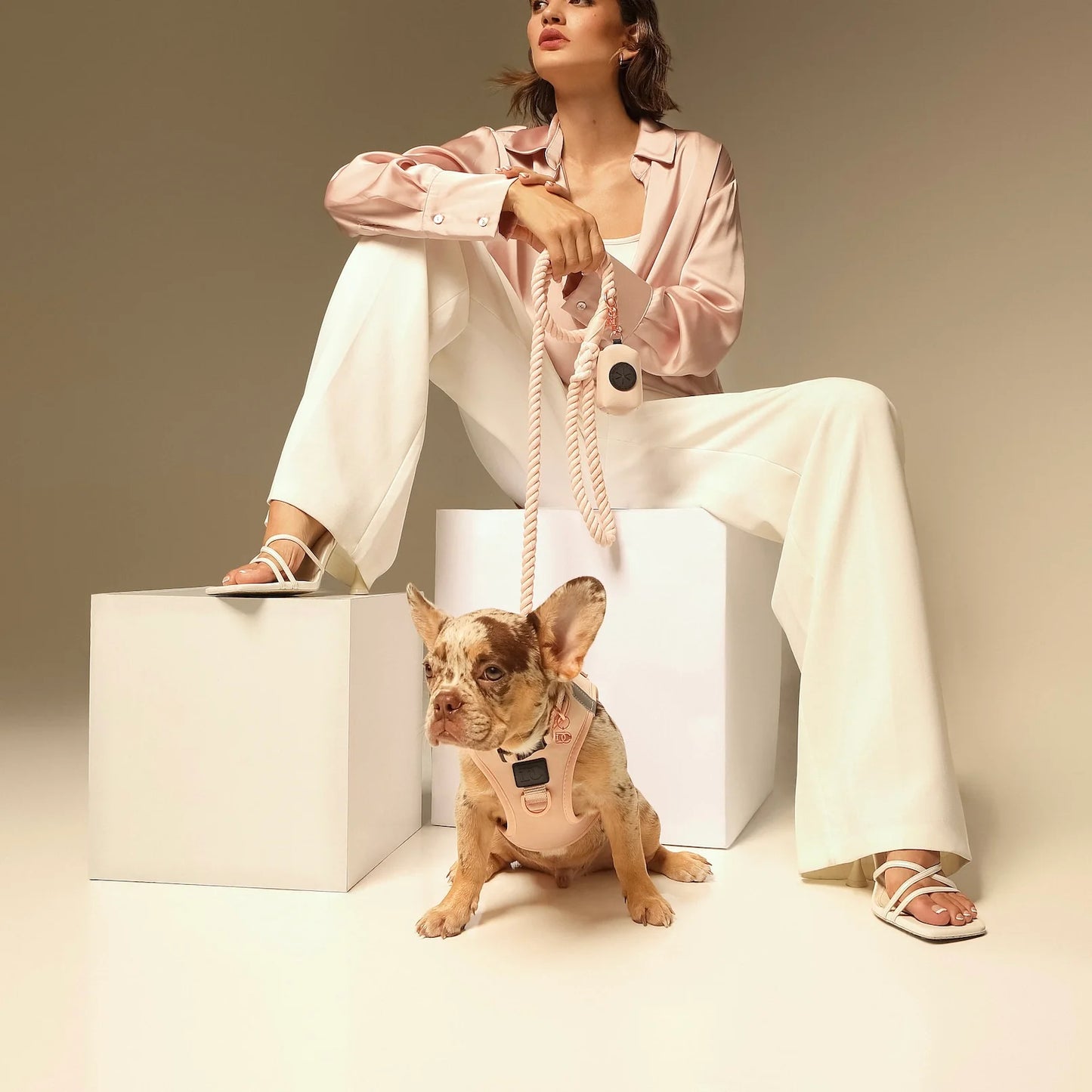 Doodle Couture Luxe Step-In Harness - Blush