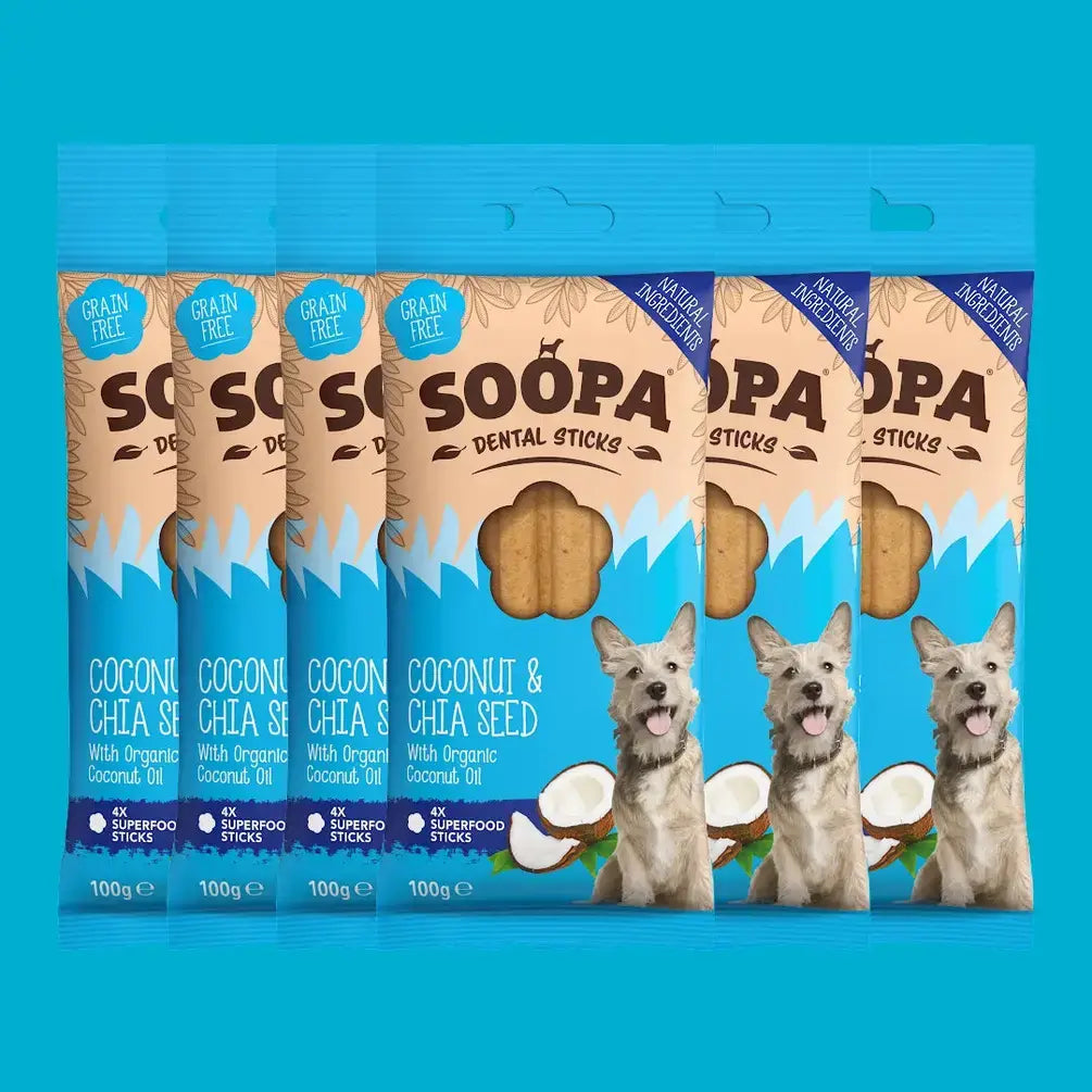 Soopa Coconut & Chia Seed Dog Dental Sticks