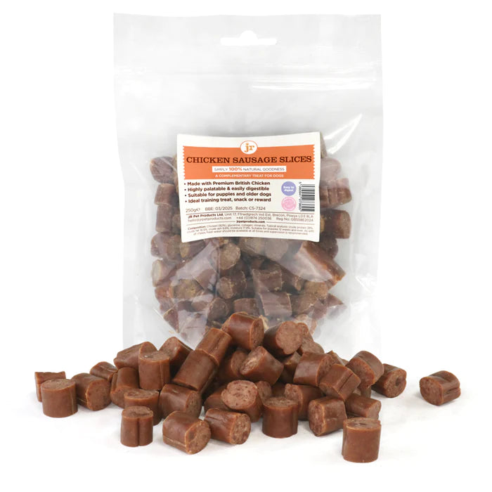 JR Pet Products Premium British Sliced Chicken Sausage