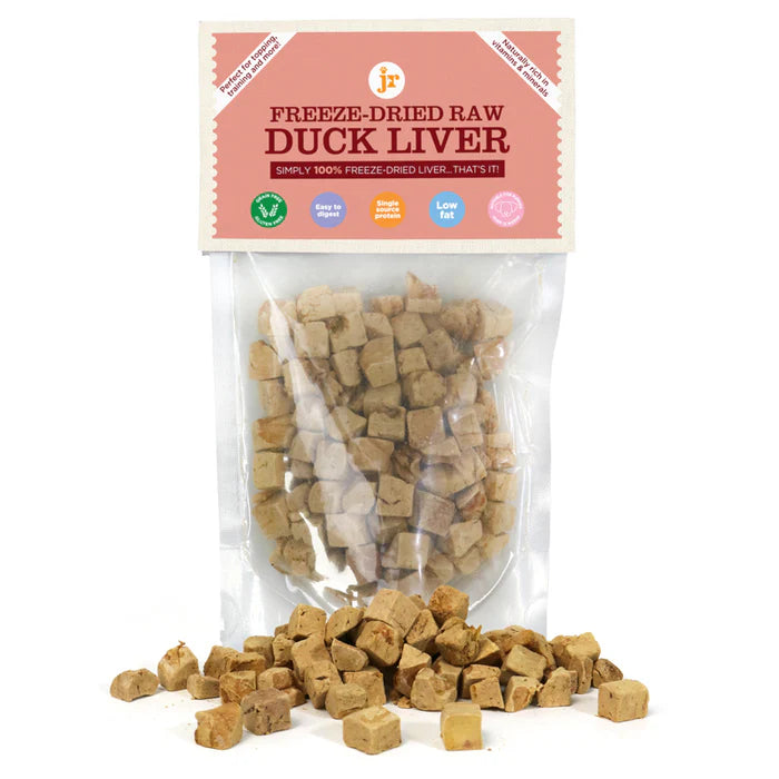 JR Pet Products Freeze Dried Duck Liver Treats 50g