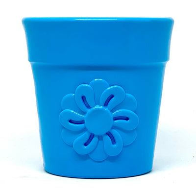 SodaPup Flower Pot Durable Rubber Treat Dispenser & Enrichment: Green