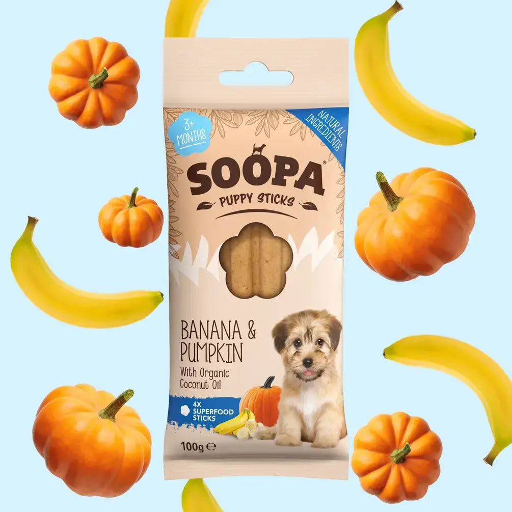 Soopa Banana & Pumpkin Puppy Dental Sticks