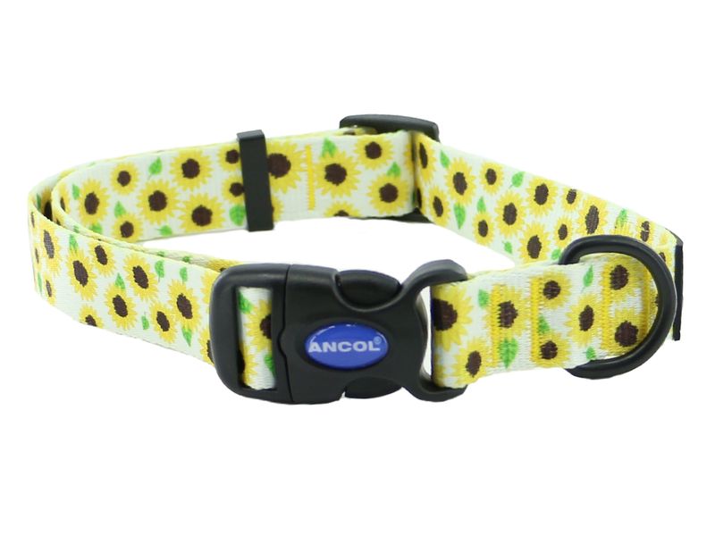 Ancol Soho Nylon Adjustable Collar - Sunflowers