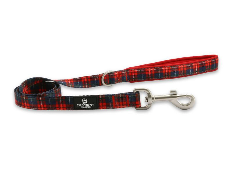 Ancol Soho Nylon Lead 100cm x 19mm - Tartan