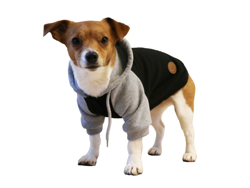Ancol Black & Grey Hoodie Dog Jumper