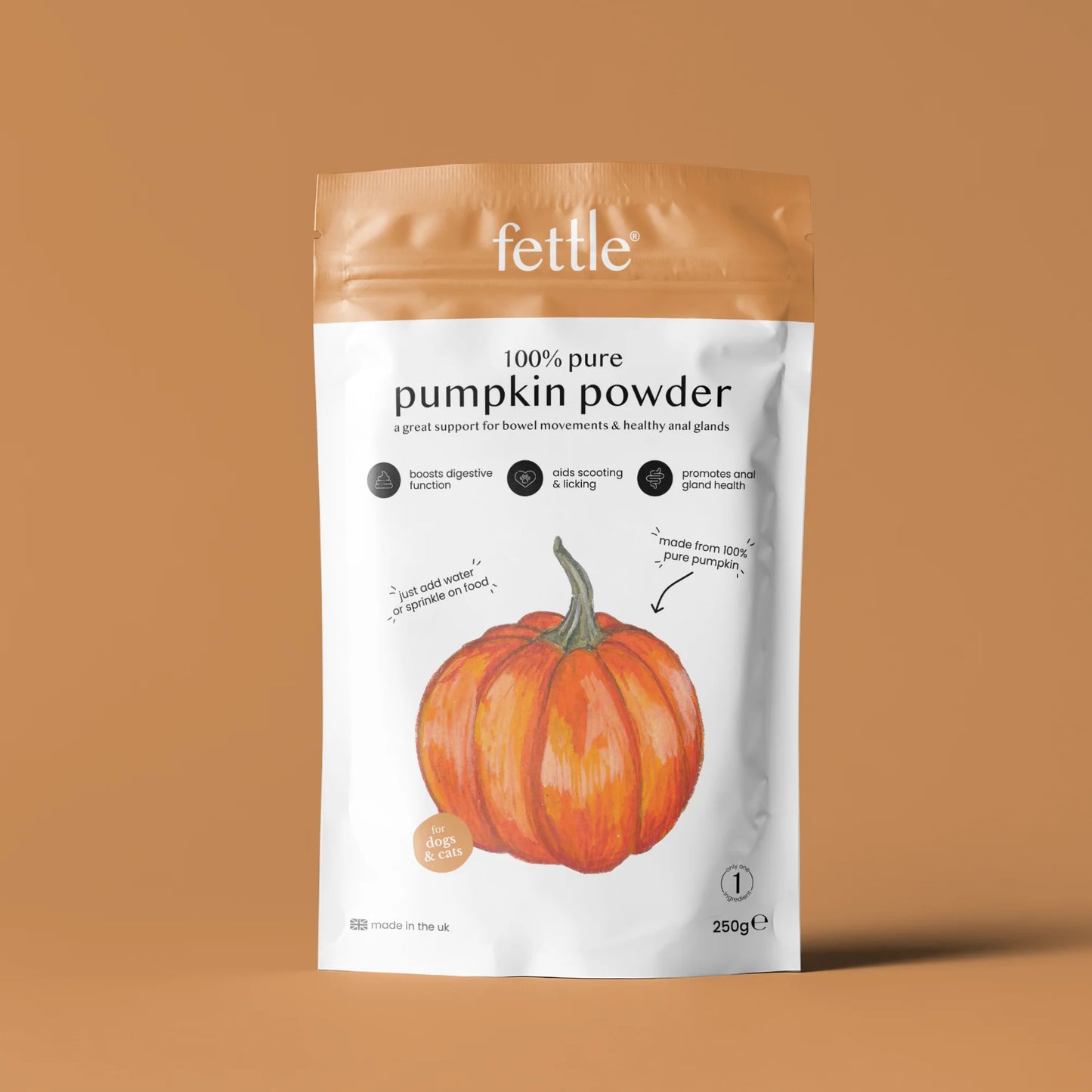 Fettle Pure & Natural Pumpkin Powder for Dogs
