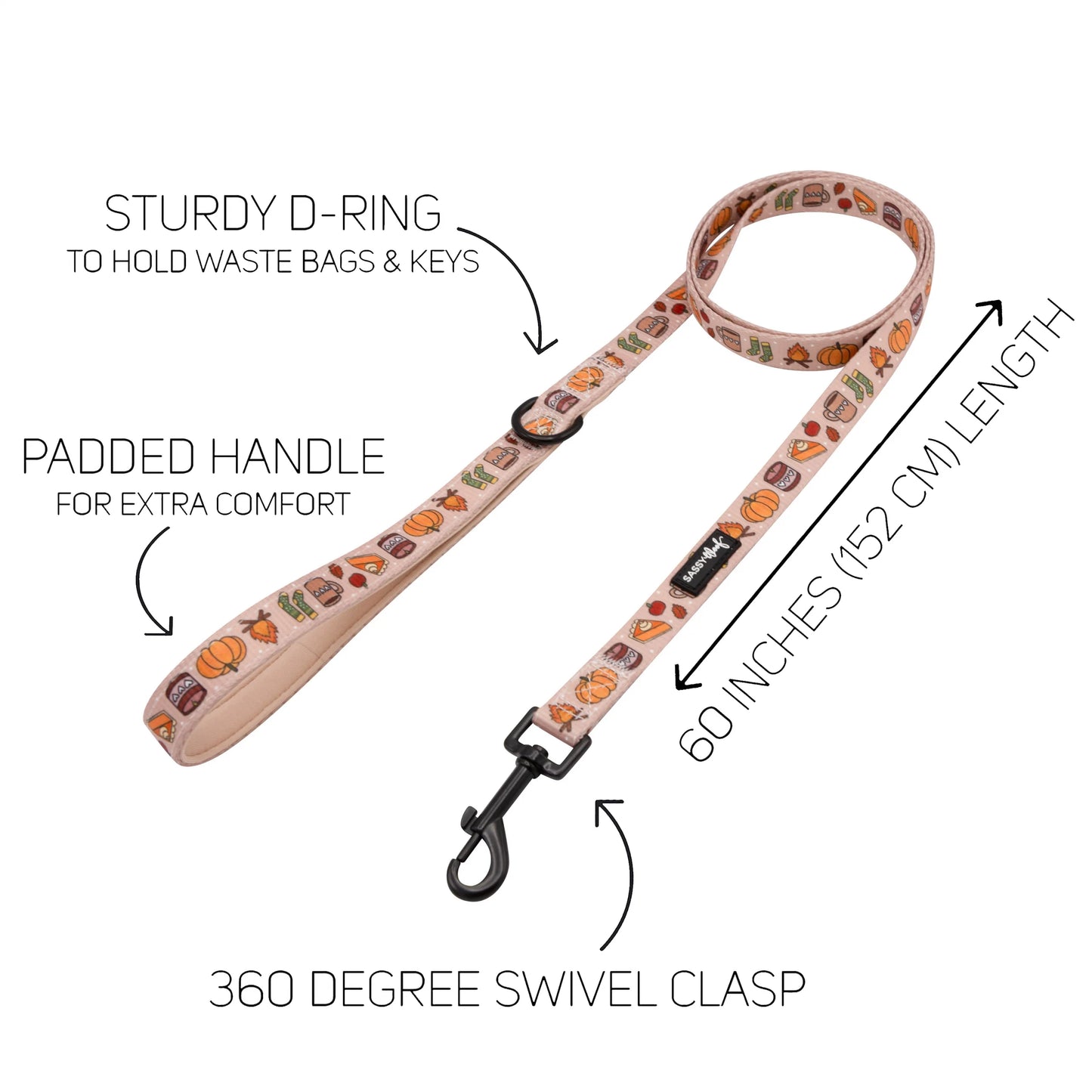 Sassy Woof Country Pupkin Dog Lead