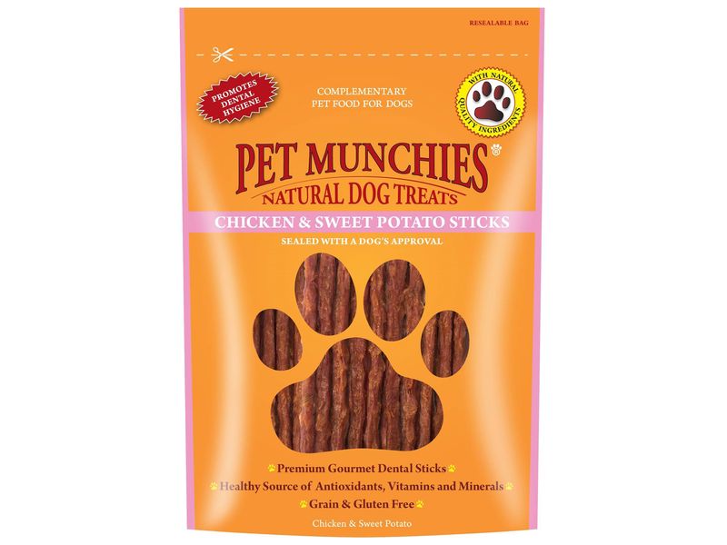 Pet Munchies Chicken and Sweet Potato Dog Treats 90g