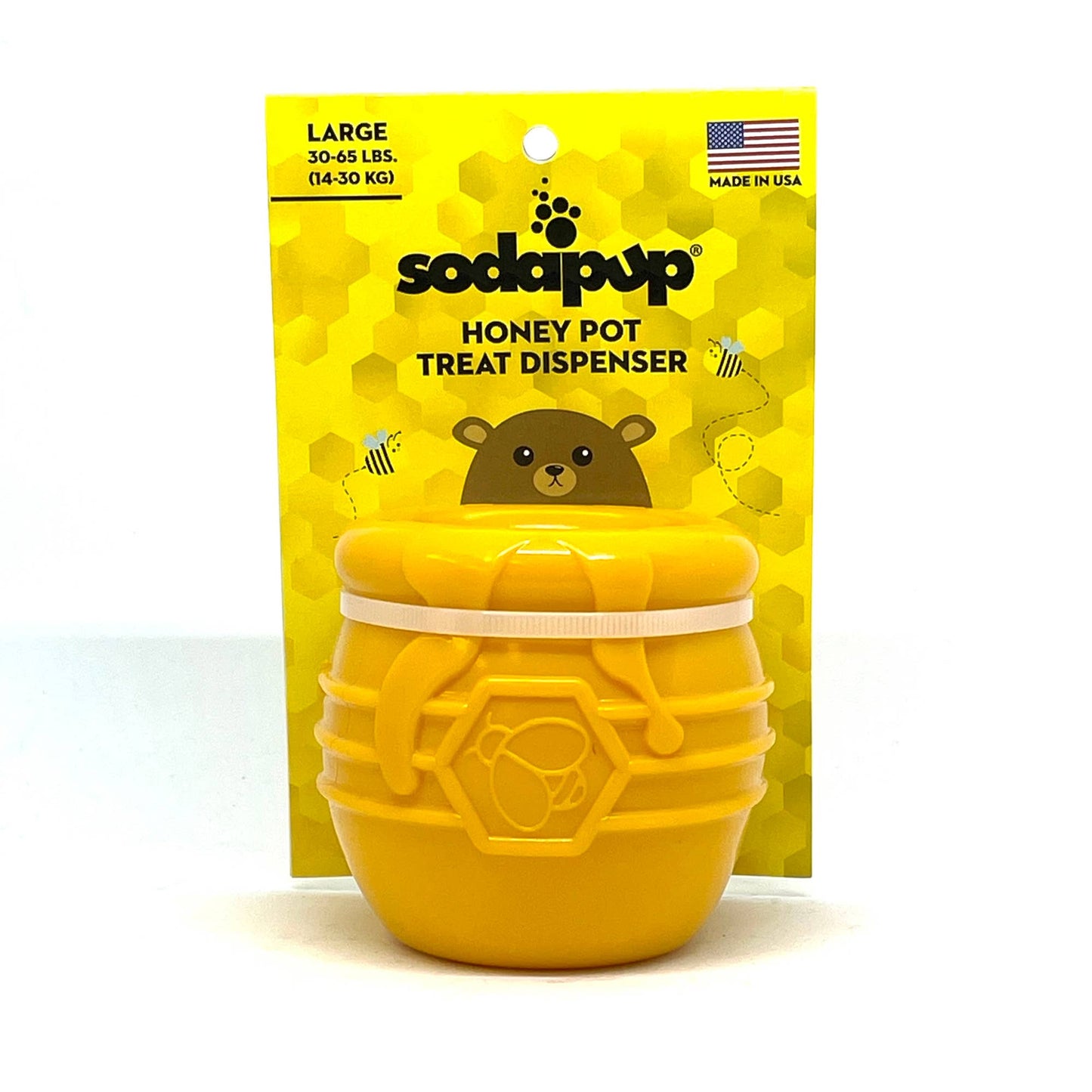 SodaPup Large PUP-X Honey Pot 2.0 Treat Dispenser