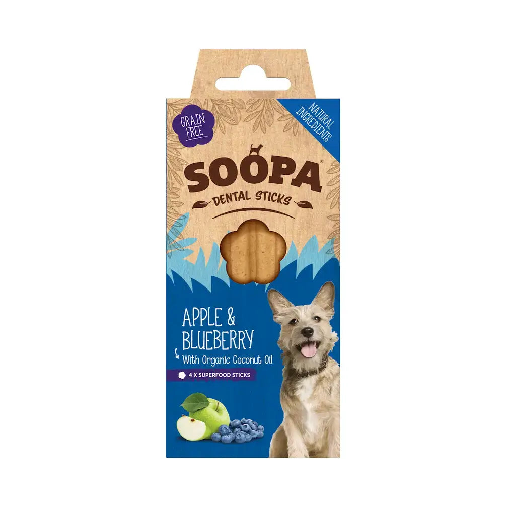 Soopa Apple & Blueberry Dog Dental Sticks