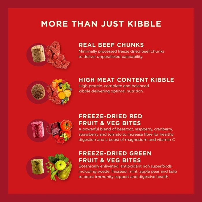 COYA Kibble Plus Beef Adult Dog Food 1.5kg