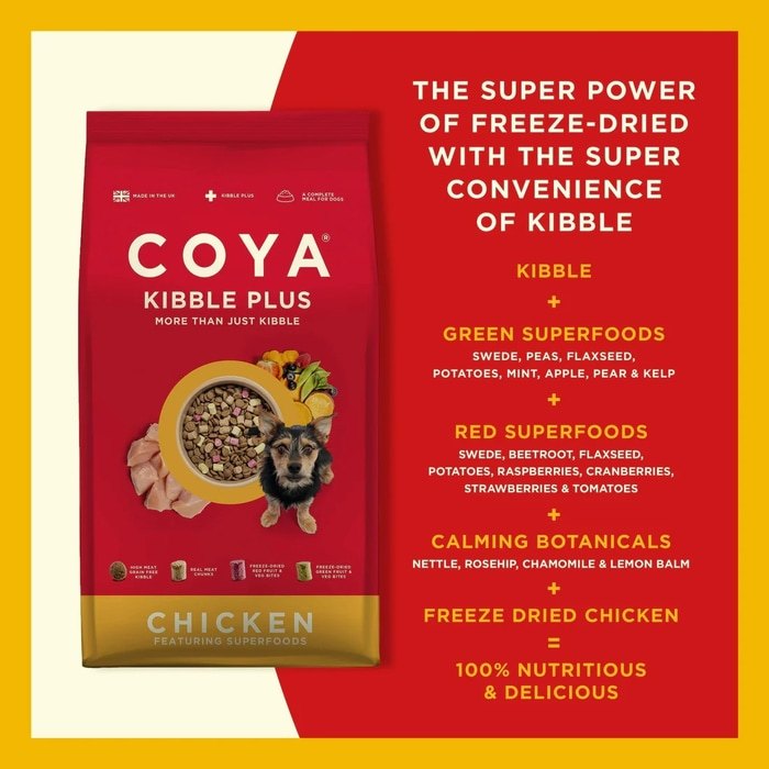 COYA Kibble Plus Chicken Adult Dog Food 1.5kg