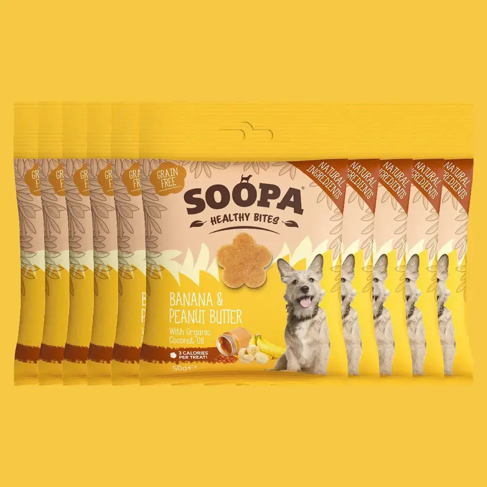 Soopa Banana & Peanut Butter Healthy Bites Dog Treats