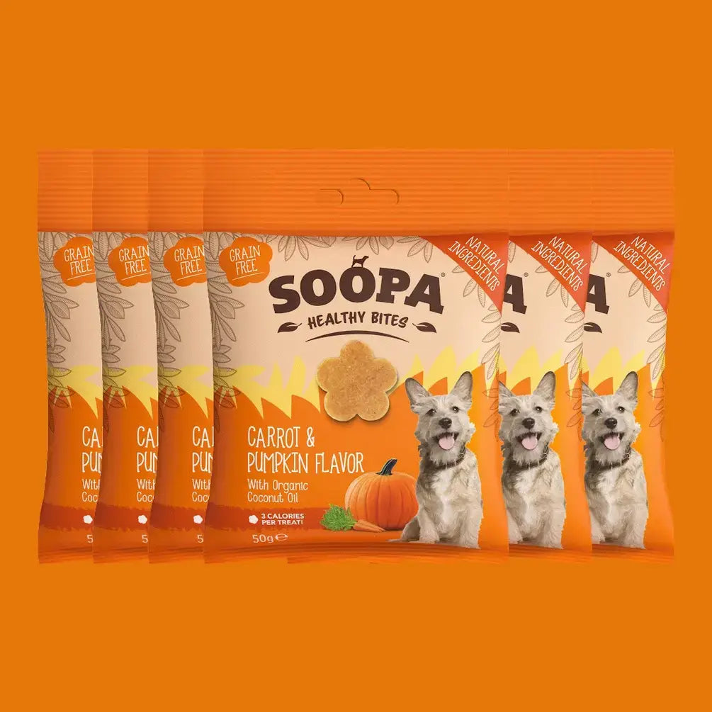 Soopa Carrot & Pumpkin Healthy Bites Dog Treats