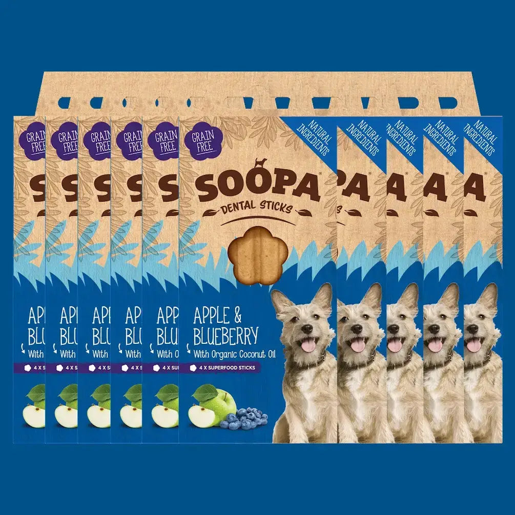 Soopa Apple & Blueberry Dog Dental Sticks
