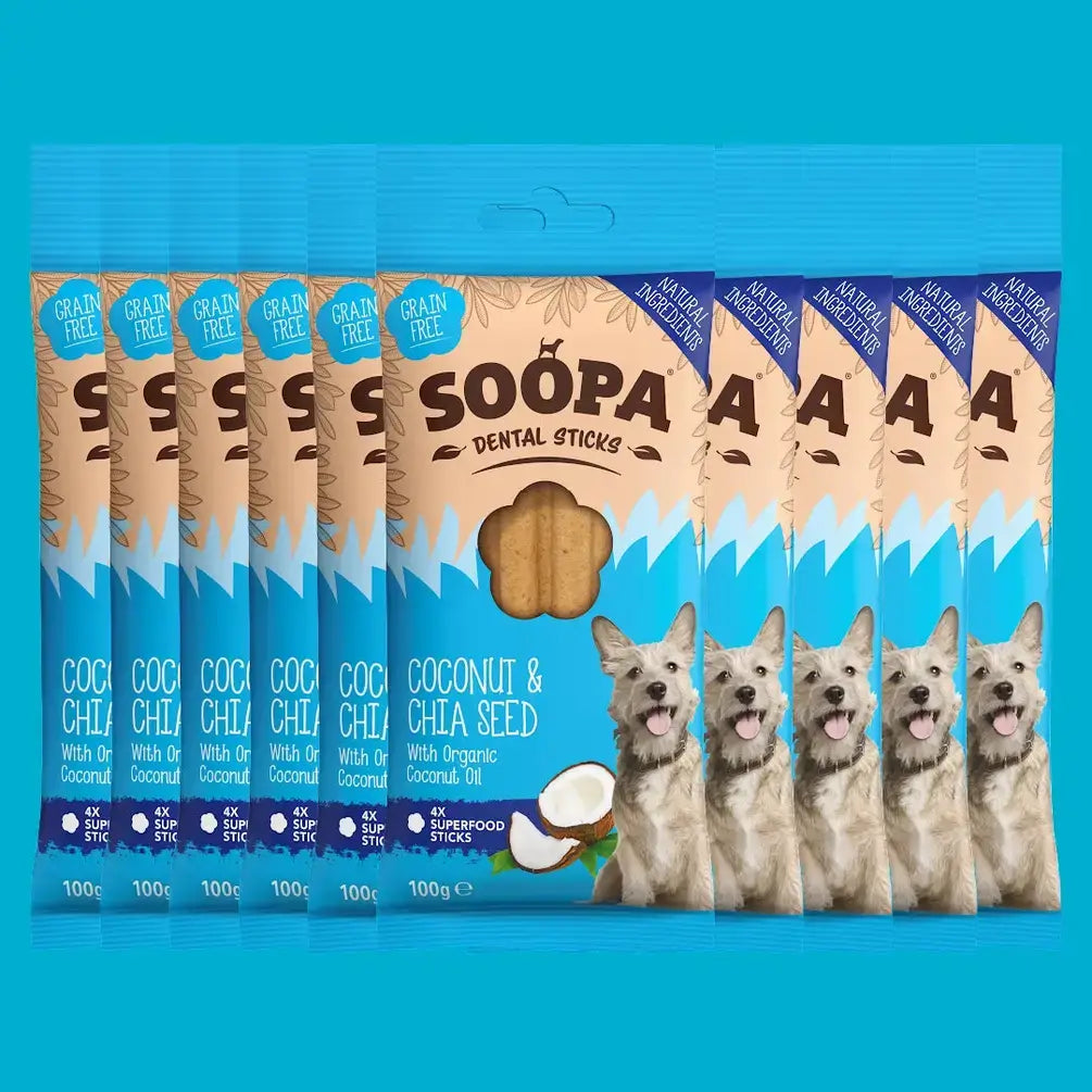 Soopa Coconut & Chia Seed Dog Dental Sticks