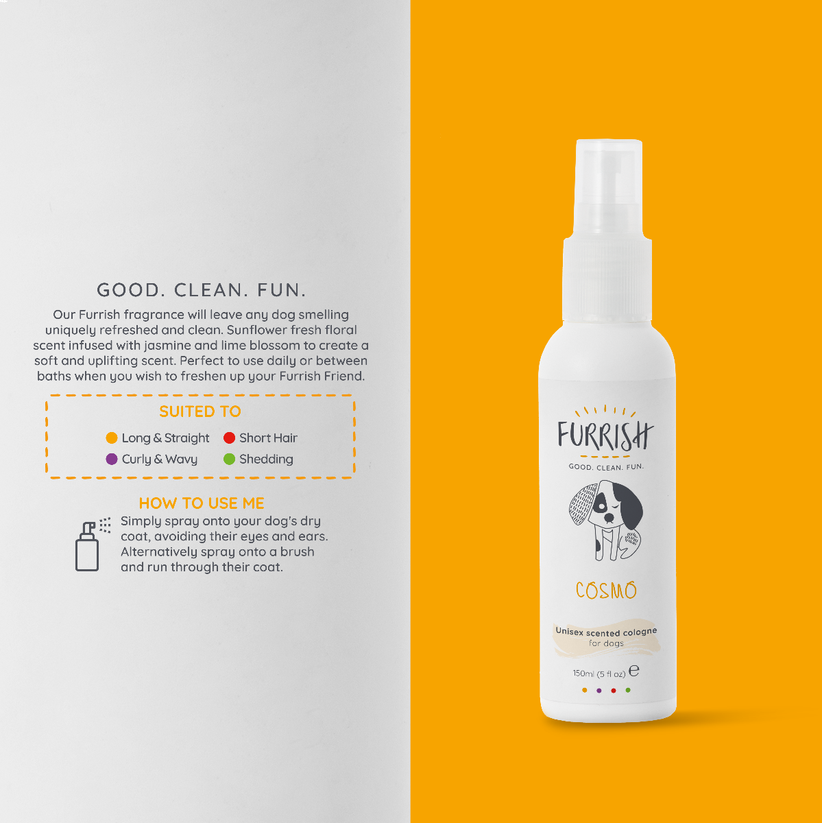 Furrish Cosmo Dog Cologne 150ml