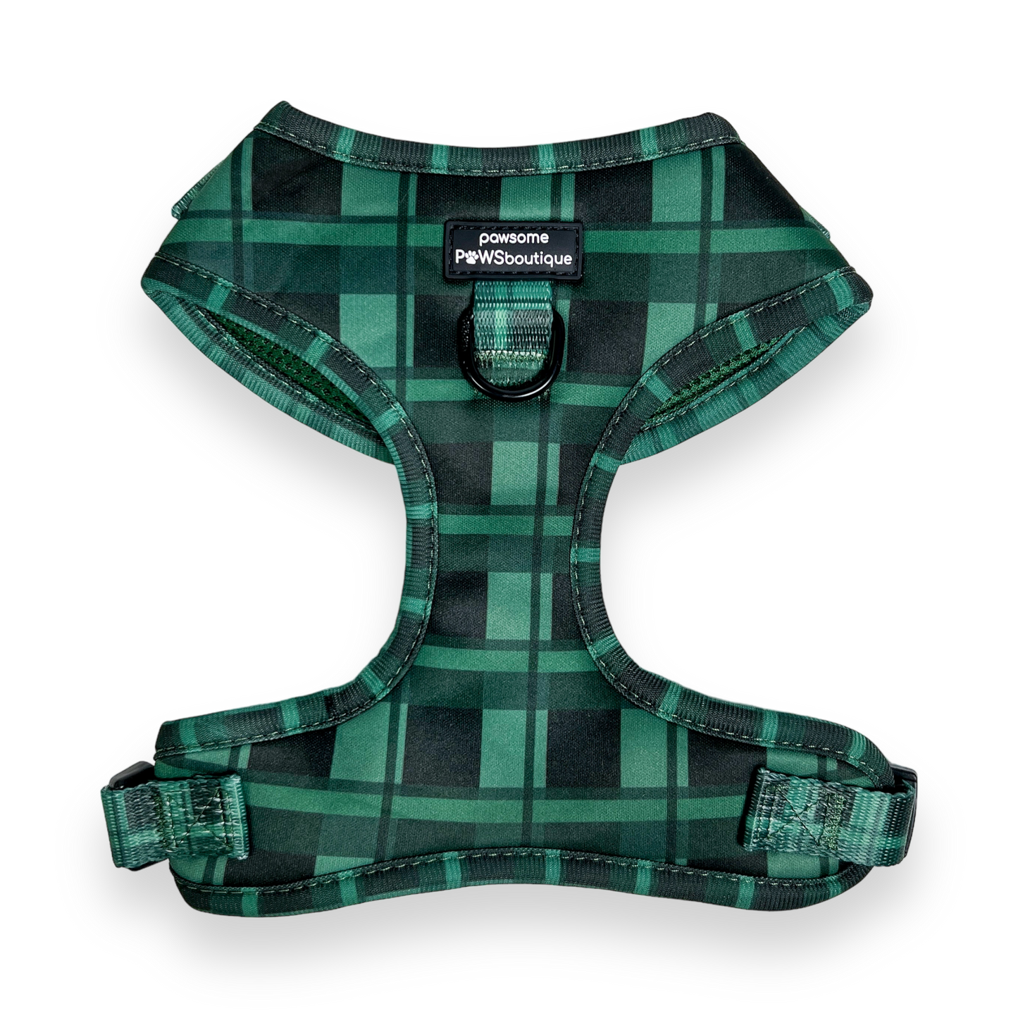 Pawsome Paws Boutique D-Ring Adjustable Dog Harness - Lumberjack
