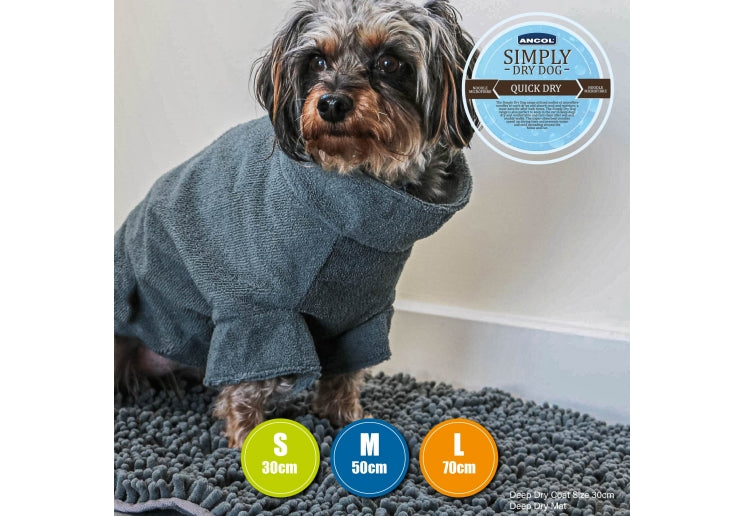Ancol Simply Dry Deep Drying Dog Coat