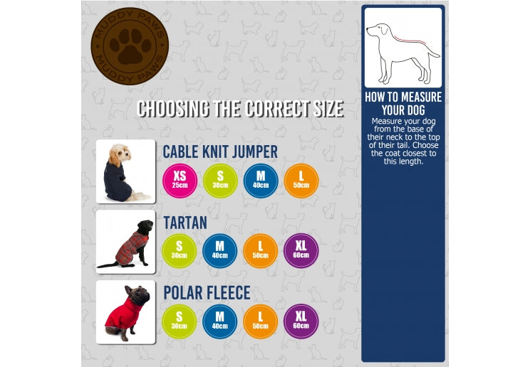 Ancol Muddy Paws Cable Knit Dog Jumper