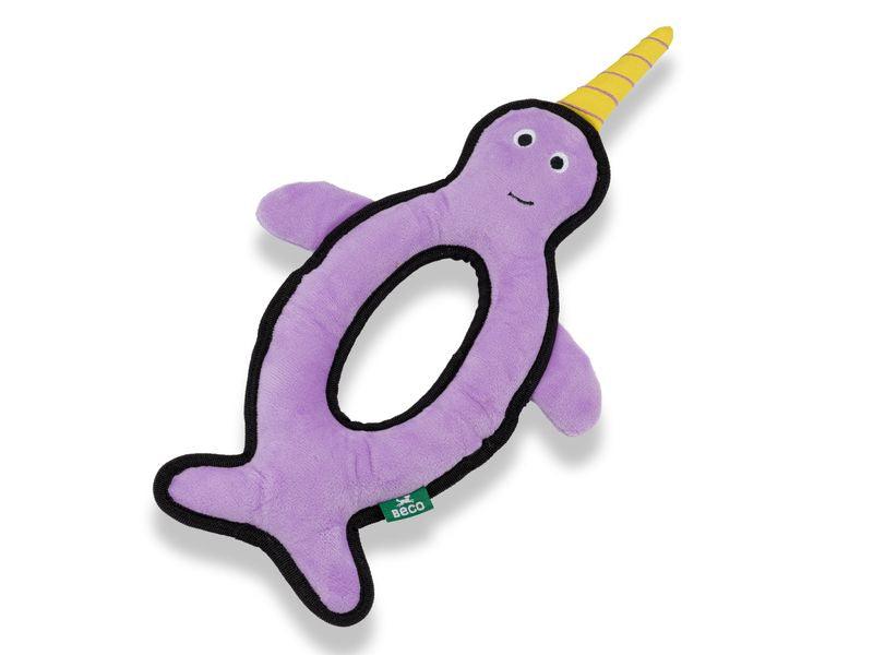 Beco Rough & Tough Recycled Plastic Narwhal-Oh Doggy