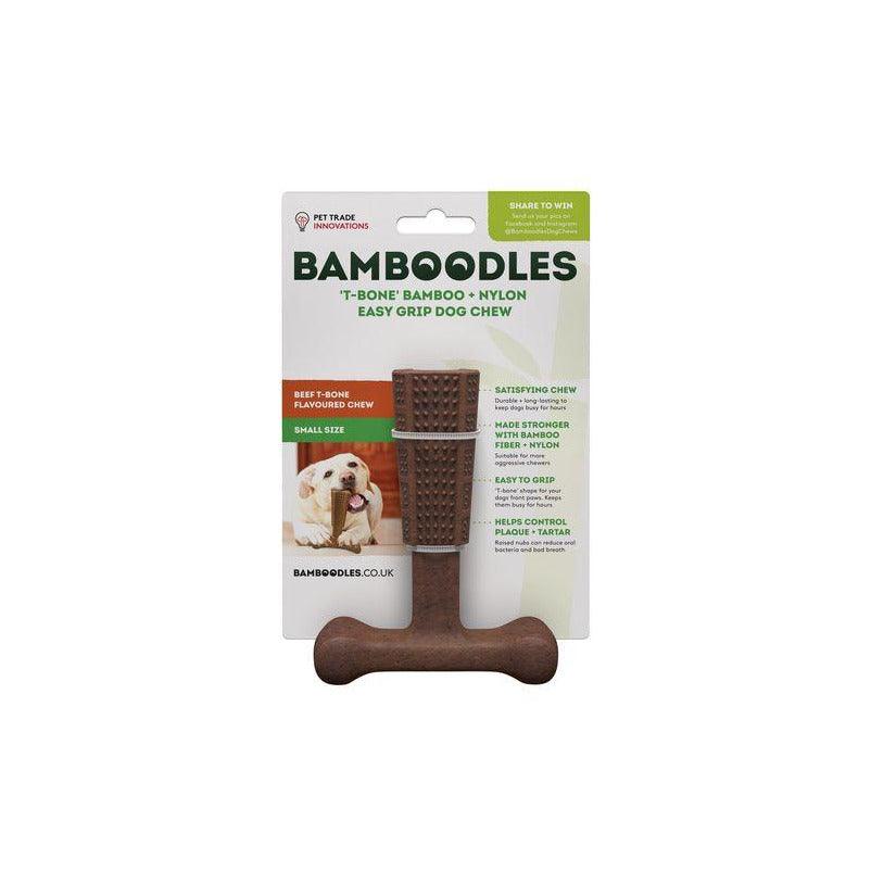 Bamboodles 'T-Bone' Easy Grip Dog Chew-Oh Doggy