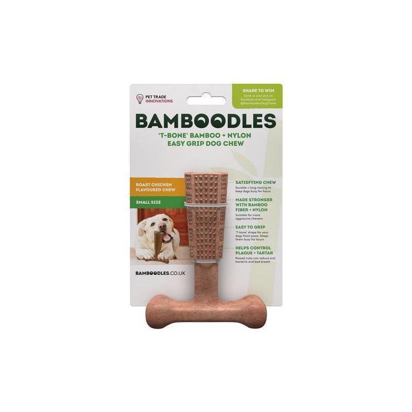 Bamboodles 'T-Bone' Easy Grip Dog Chew-Oh Doggy