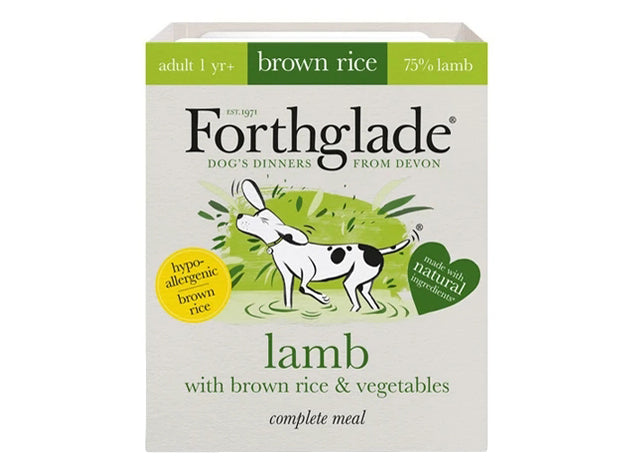 Forthglade Lamb with Brown Rice Vegetables Natural Wet Dog Food 395