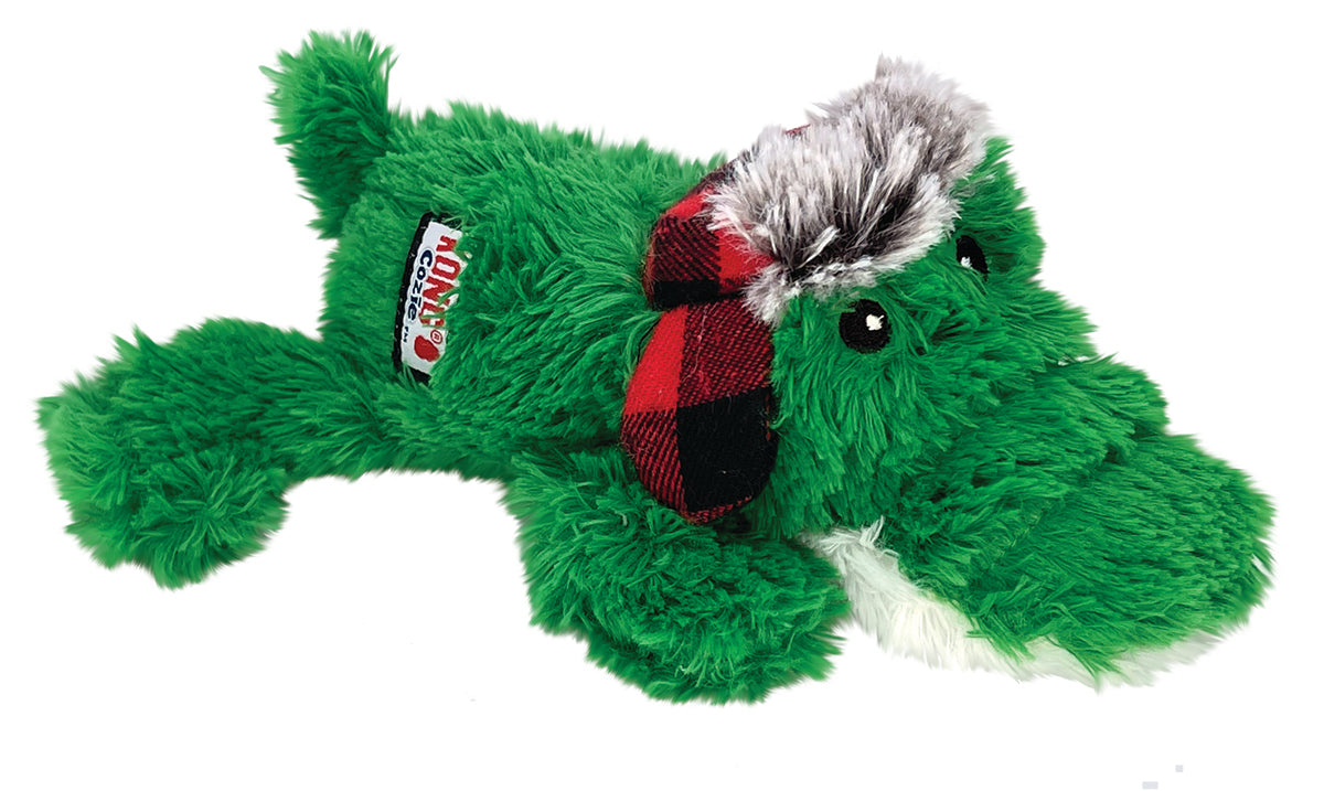 KONG Holiday Cozie Alligator Sm Christmas Dog Toy