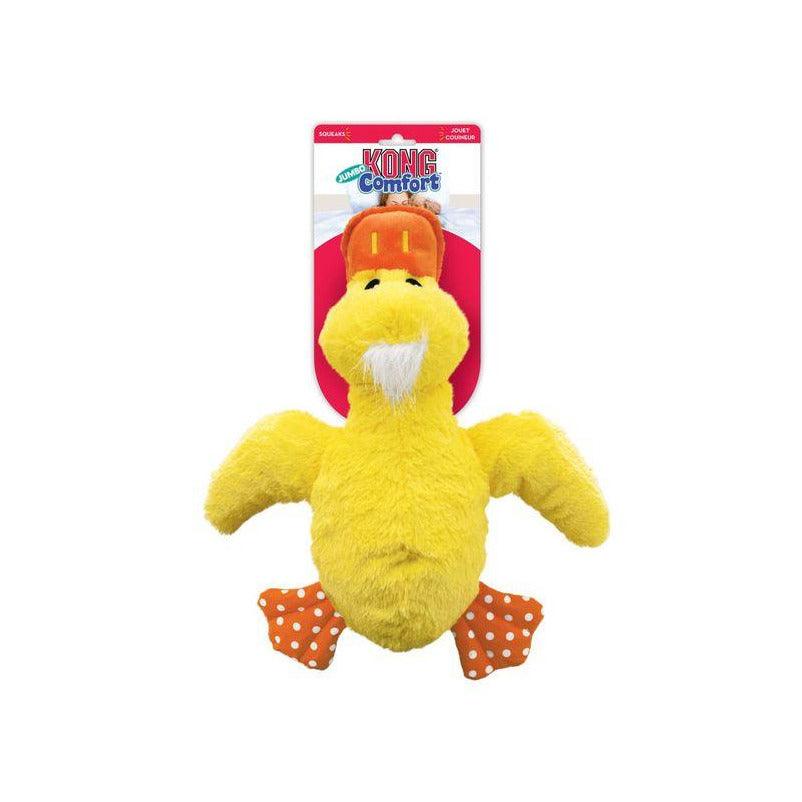 KONG Comfort Jumbo Plush Dog Toy Yellow Duck