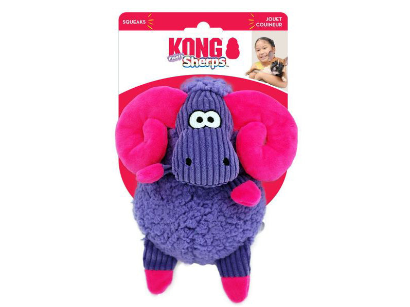 KONG Sherps Floofs Big Horn Medium Dog Toy