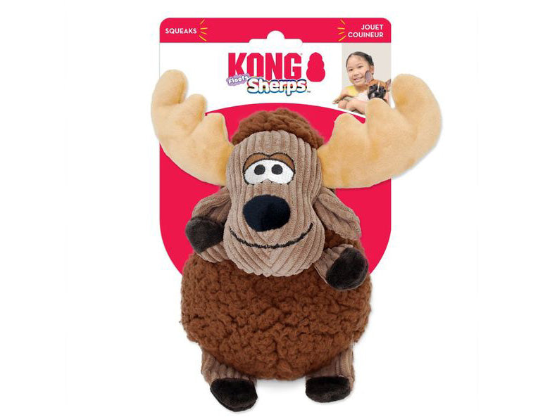 KONG Sherps Floofs Moose Medium Dog Toy