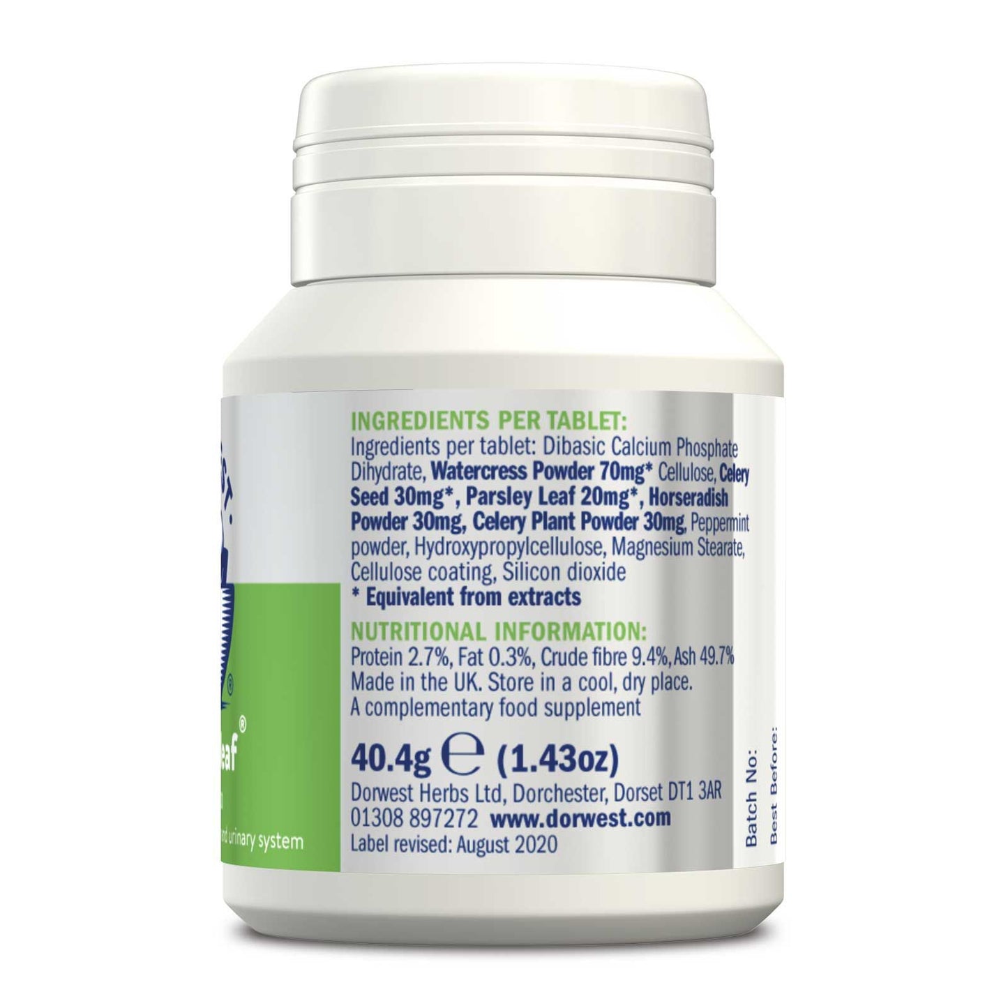 Dorwest Green Releaf - Skin, Joint & Urinary Support for Dogs & Cats