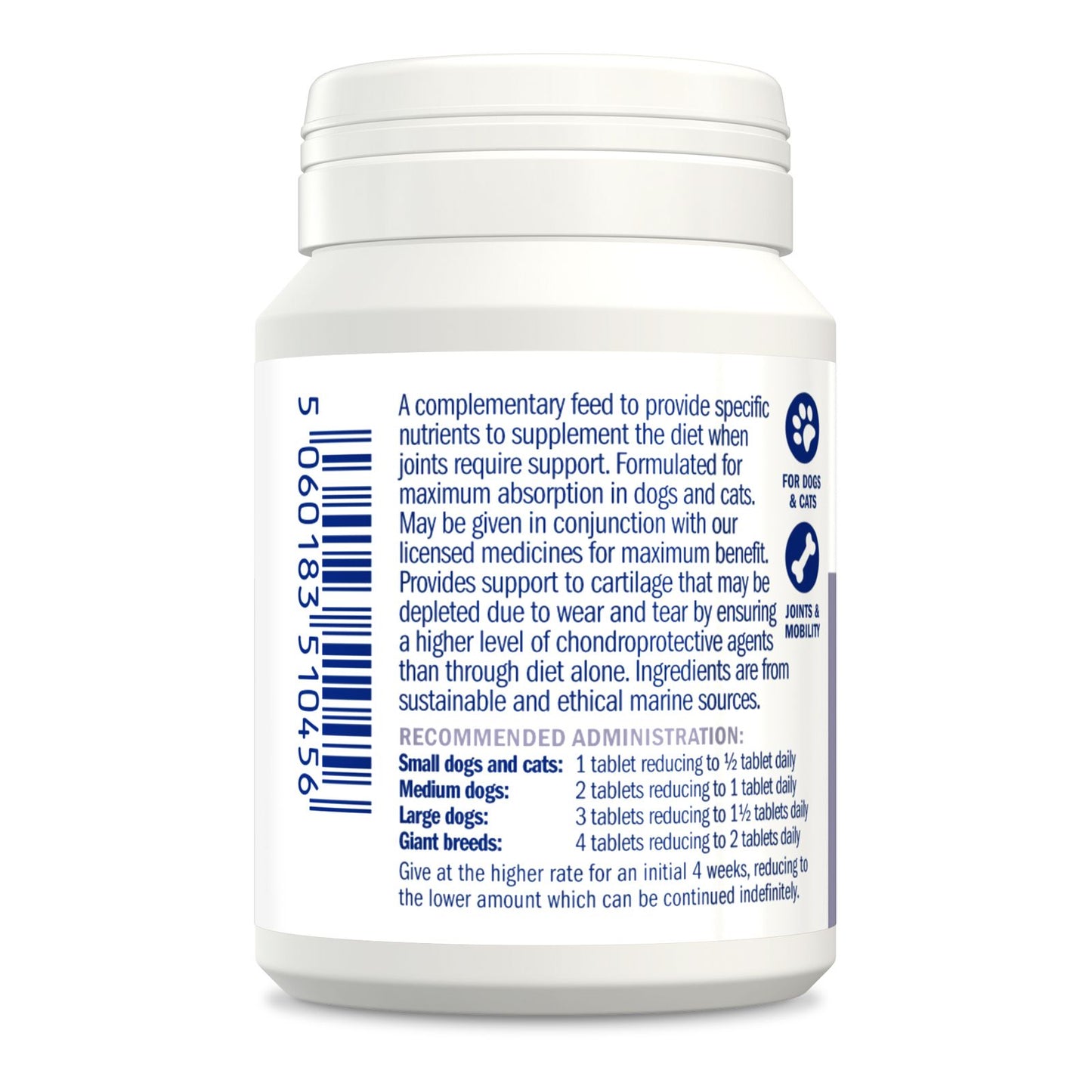 Dorwest Glucosamine & Chondroitin Tablets For Dogs And Cats