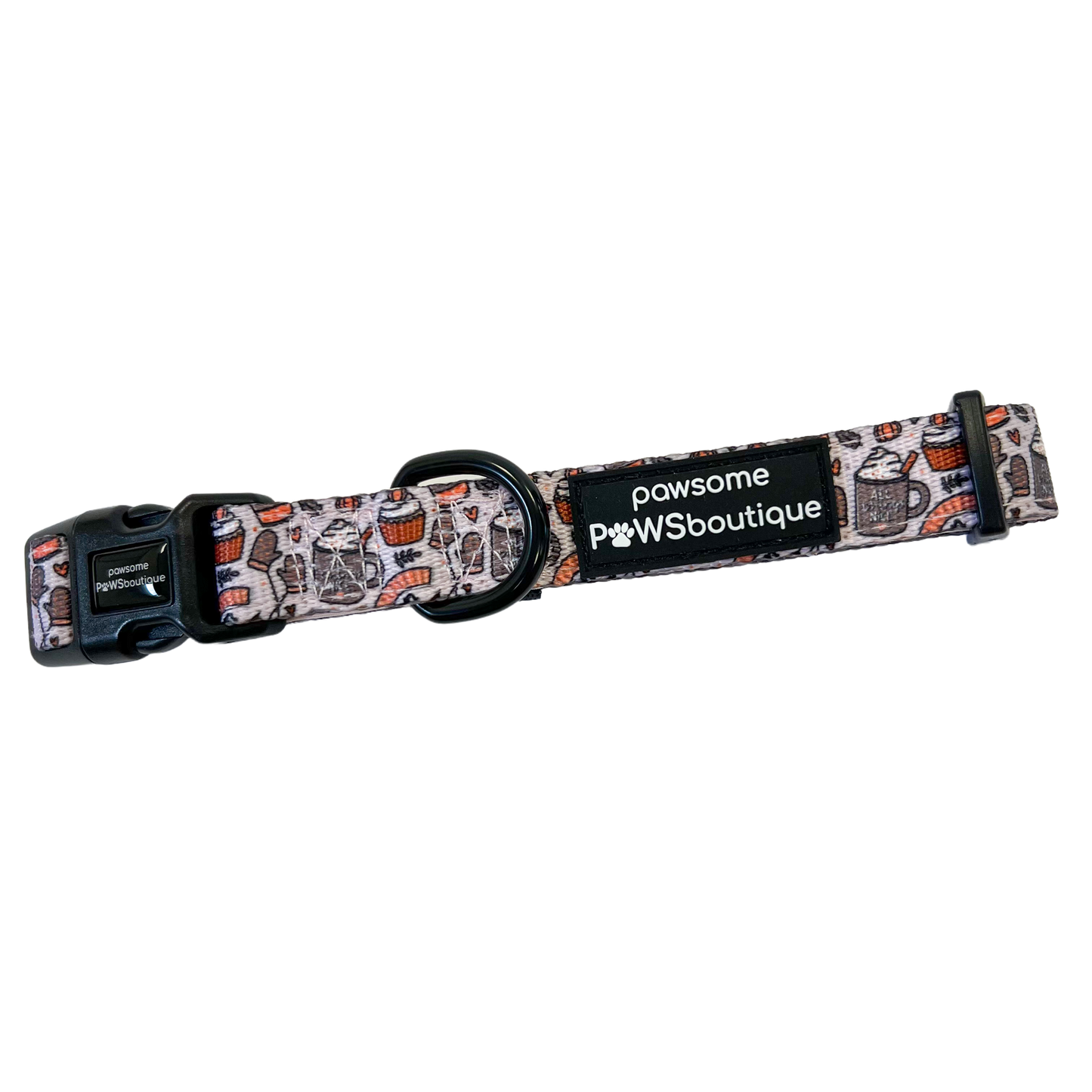 Pawsome Paws Pumpkin Spice + All Things Nice Dog Collar - Cinnamon