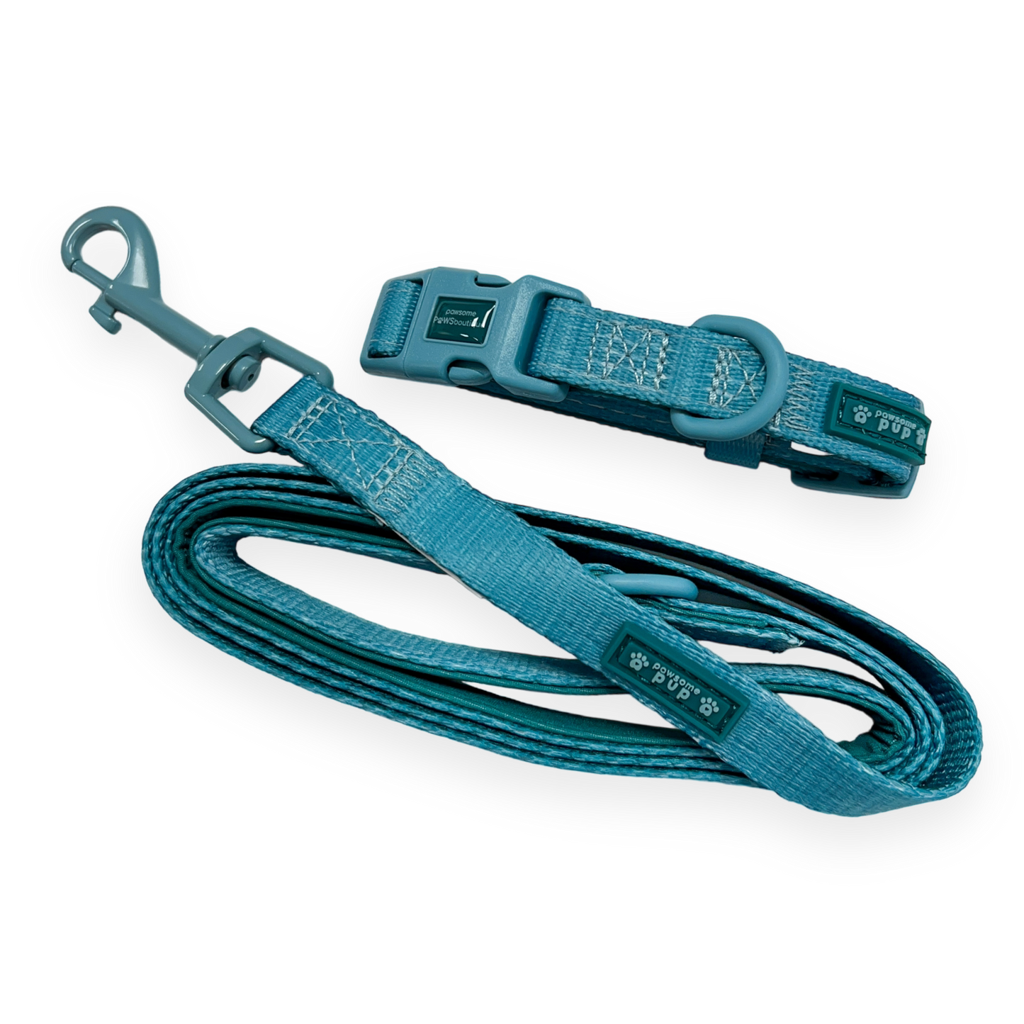 Pawsome Paws - Pawsome Pup Collar and Lead Set - Teal