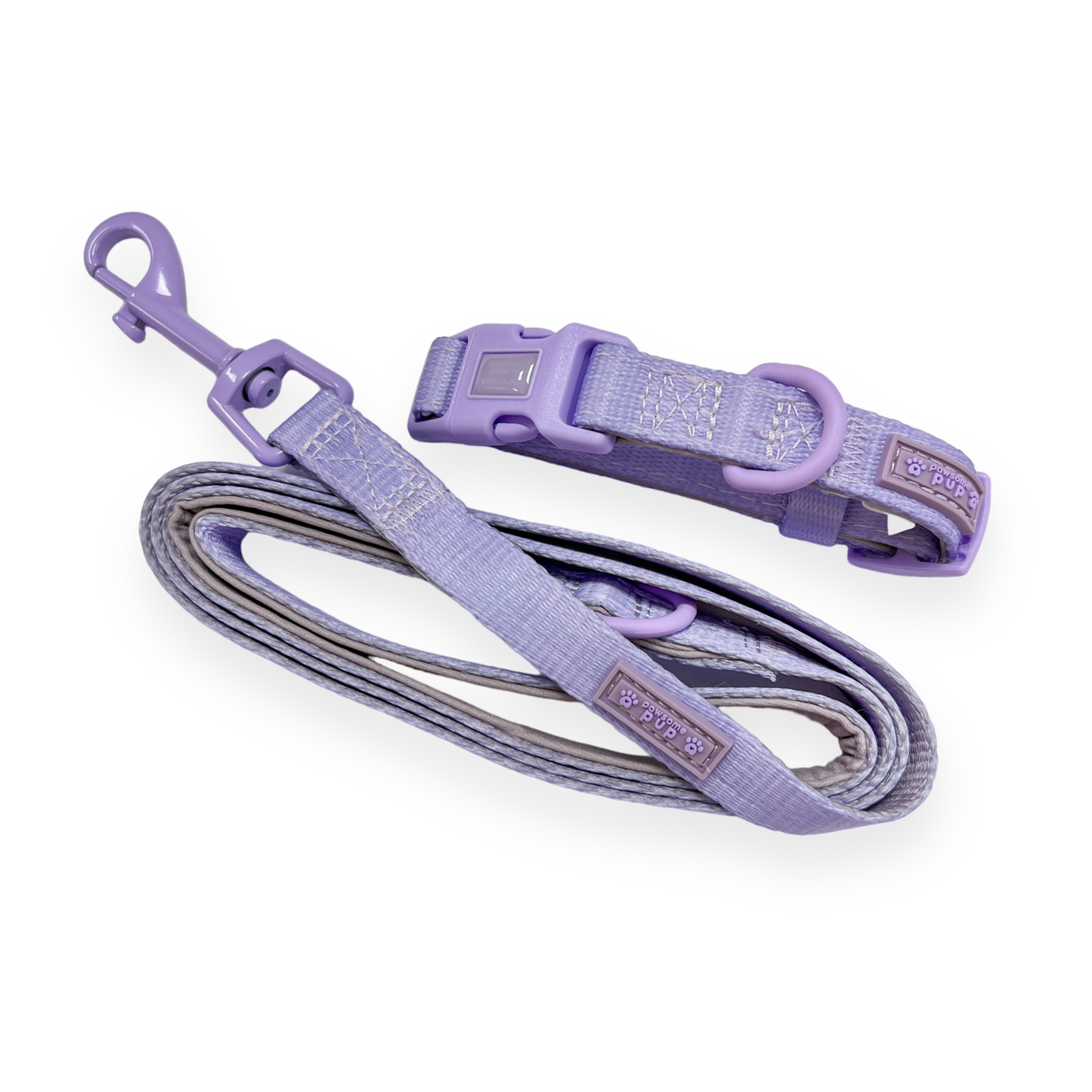 Pawsome Paws - Pawsome Pup Collar and Lead Set - Lilac