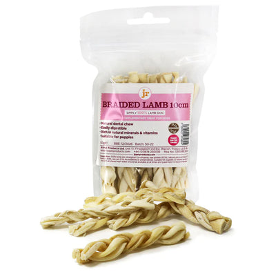 JR Pet Products Braided Lamb 10cm