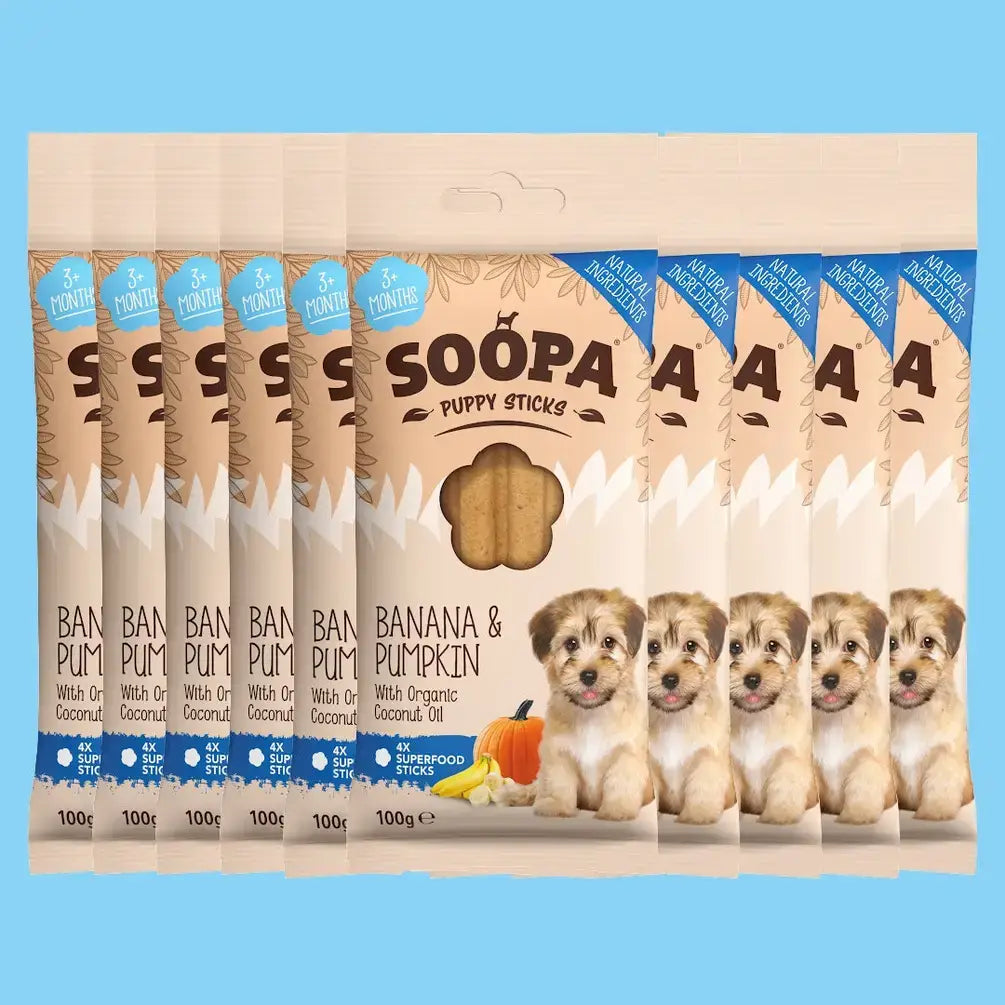 Soopa Banana & Pumpkin Puppy Dental Sticks
