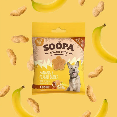 Soopa Banana & Peanut Butter Healthy Bites Dog Treats