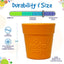 SodaPup Flower Pot Durable Rubber Treat Dispenser & Enrichment: Blue