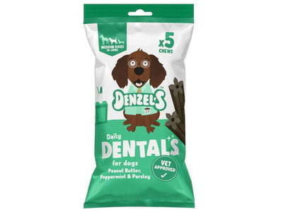Denzels Daily Dentals for Medium Dogs - Peanut Butter