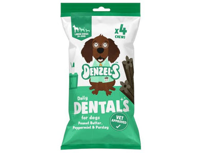 Denzels Daily Dentals for Large Dogs - Peanut Butter