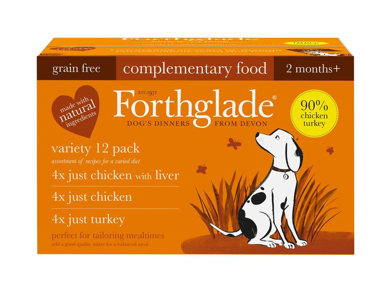 Forthglade Just Poultry Wet Dog Food Multipack 12 x 395g