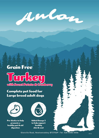 Anlon Large Breed Turkey with Sweet Potato & Cranberry Grain Free Dog Food