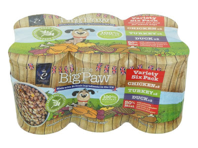 Little Big Paws Assorted Poultry Wet Dog Food Multipack